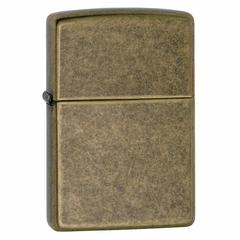 Zippo Classic Windproof Lighter, 201FB (Antique Brass)