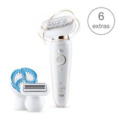 Braun Silk-epil 9 Flex Beauty Set, Epilator W/Flexible Head +5 Extras & Pouch, SES 9010 3D