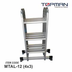 Topman Aluminum Multi-Task 4x3 Ladder, MTAL-12 (180 x 38 x 370 cm)