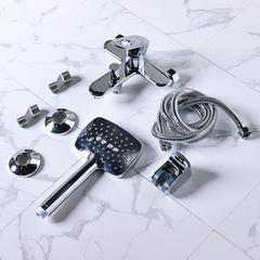 Milano Dito Brass Bath Shower Mixer Tap W/Hand Shower