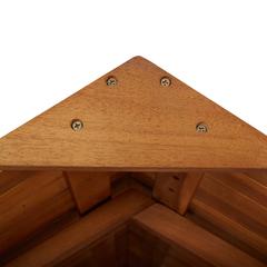 Solid Acacia Wood Bar Table W/Rooftop vidaXL (122 x 106 x 217 cm)
