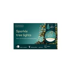 Kaemingk Lumineo Micro LED 408 Bulbs Sparkling Tree Lights (180 cm, Warm White & Classic White)