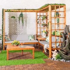 Romana 6-Seater Wooden Gazebo W/Sofa Danube Home