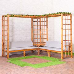 Romana 6-Seater Wooden Gazebo W/Sofa Danube Home