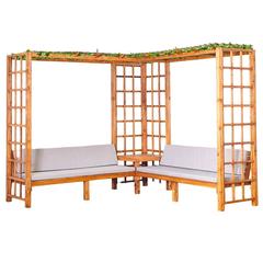Romana 6-Seater Wooden Gazebo W/Sofa Danube Home