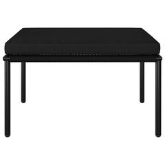 vidaXL 3 Piece Garden Lounge Set with Cushions Black PVC (190 x 70 x 65 cm)
