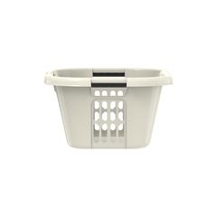 Cosmoplast Oval Plastic Laundry Basket (40 L, Off White)