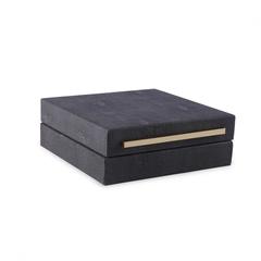 Gambet Jewelry Box (19 x 19 x 5 cm, Gray)