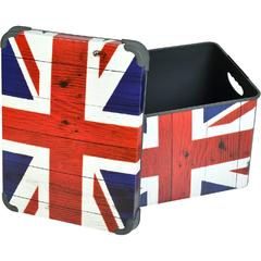 Kreher London UK Flag Plastic Storage Box W/Handles (22 L, 39 x 29 x 23 cm)
