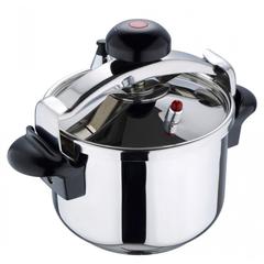 Bergner Munchen Induction Stainless Steel Pressure Cooker W/Outer Lid (22 cm, 6 L)