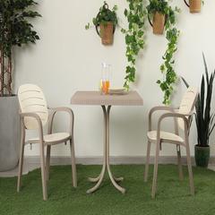 Pan Emirates Lehance Metal & Plastic Dining Table (78 x 78 x 77 cm)