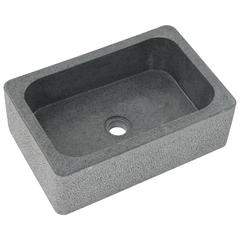 vidaXL Sink 45x30x15 cm Riverstone Black