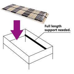 vidaXL Slatted Bed Base W/42 Slats 7 Zones (90 x 200 cm)