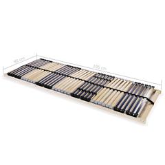 vidaXL Slatted Bed Base W/42 Slats 7 Zones (90 x 200 cm)