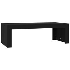 vidaXL Coffee Table Black Engineered Wood (110 x 50 x 35 cm)