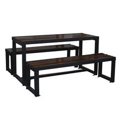4-Seater 1.2M Wooden Table & Bench Set Oasis Casual (3 Pcs)