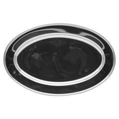 Raj Stainless Steel Oval Tray (40 cm)