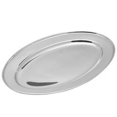 Raj Stainless Steel Oval Tray (40 cm)