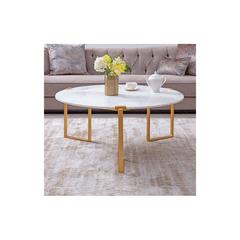 Pan Emirates Arlice Metal & Marble Coffee Table (110 x 110 x 49 cm)