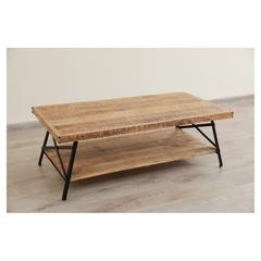 Pan Emirates Terex Wood & Metal Coffee Table (143 x 72 x 52 cm)