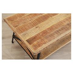 Pan Emirates Terex Wood & Metal Coffee Table (143 x 72 x 52 cm)