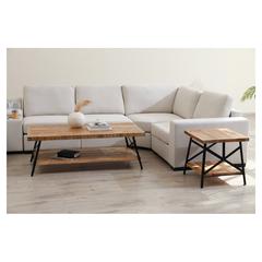 Pan Emirates Terex Wood & Metal Coffee Table (143 x 72 x 52 cm)