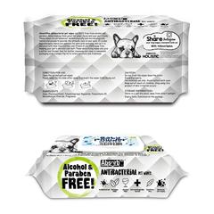 Absolute Pet Absorb Plus Antibacterial Pet Wipes (Baby Powder, 80 Sheets)