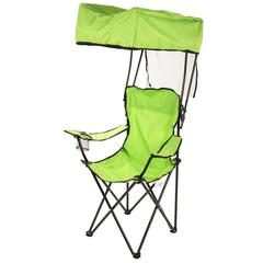 Homeworks Camping Chair with Shade Roof (Green)