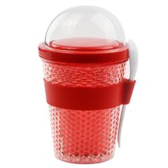 Asobu Chill Yo 2 Go Food Container (384 ml, Red)