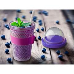 Asobu Chill Yo 2 Go Food Container (384 ml, Purple)