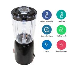 Nobel Table Top Blender W/Grinder Cup, NB110L (600 ml, 200 W)