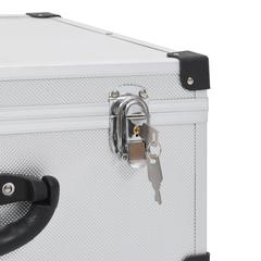 vidaXL CD Case for 60 CDs Aluminum ABS Silver