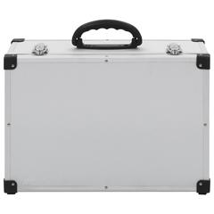 vidaXL CD Case for 60 CDs Aluminum ABS Silver