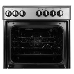 Wolf Power WGR6060CERMF Electric Cooker (60 cm, 4 Burners, Silver)