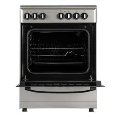 Wolf Power WGR6060CERMF Electric Cooker (60 cm, 4 Burners, Silver)