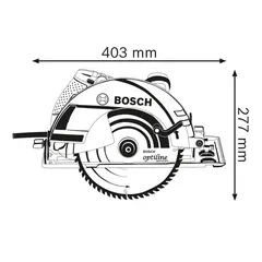 Bosch Professional Hand-Held Circular Saw, GKS 9 (2050 W)