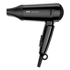 Braun HD350 Satin Hair 3 Style & Go Travel Hair Dryer (1600W, Black)