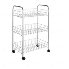 Wilko 3-Tier Powder Coated Storage Rack (40.8 x 62 x x26 cm, White)