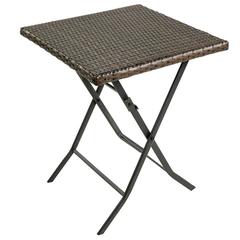 Florence 2-Seater Rattan Folding Bistro (Dark Brown)