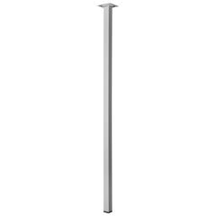 Hettich Furniture Leg (2.5 x 2.5 x 80 cm, Silver)