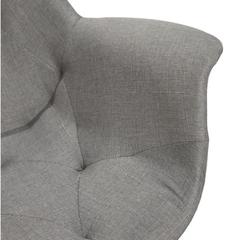 Tiger Furniture Rocking Chair with Fabric Cover (56 x 57 cm, Gray)
