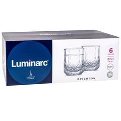 Luminarc Brighton Short Glass Tumbler (266 ml, Set of 6)