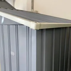 Galvanized Metal Shed (213 x 127 x 195 cm)