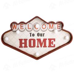 Welcome to Our Home LED Signage (26 x 47 x 5 cm)