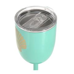 Shell Stainless Steel Cup (Teal, 350 ml)