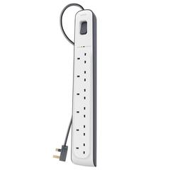 Belkin 6-Outlet Surge Protection Strip With Power Cord (2 m)