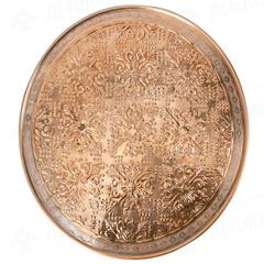 Aluminum Round Plate (50 cm, Gold)