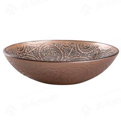 Crystal Round Bowl (27 cm, Bronze)