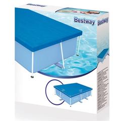 غطاء بست واي فلو كلير للمسبح المؤطر (259 × 170 سم، أزرق)