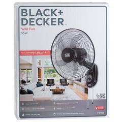 Black+Decker Wall Fan, FW1620-B5 (55 W)